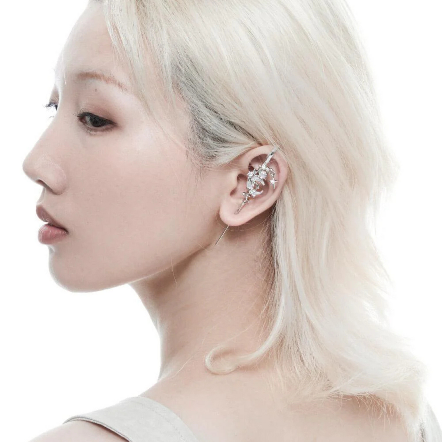 NightShade™ | Myth of the Moon Ear Hook Needle Piercing
