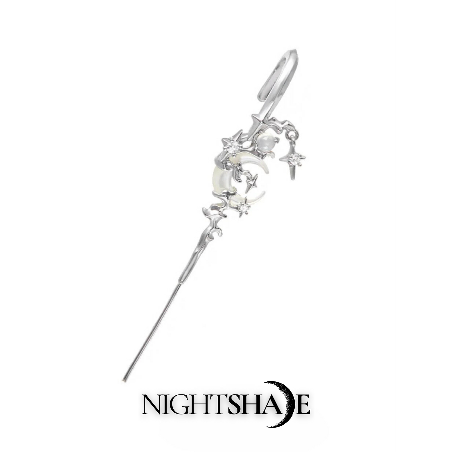NightShade™ | Myth of the Moon Ear Hook Needle Piercing